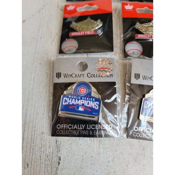 Chicago Cubs world champions Wrigley Field pin decor set collectible - Picture 3 of 7